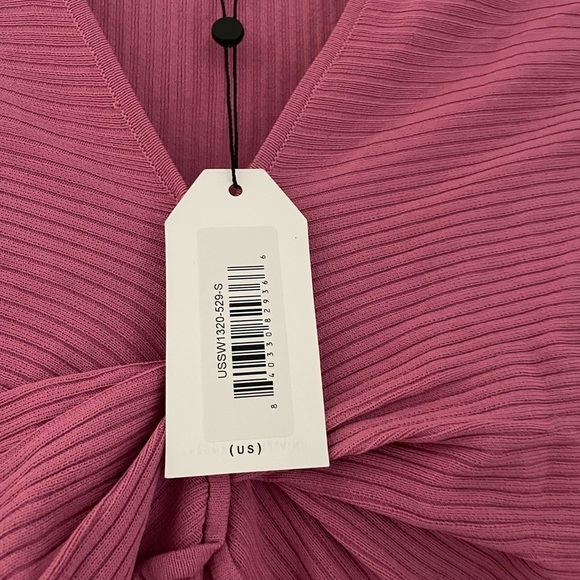 NWT Universal Standard Twist Knit Ribbed Dress Anemone Pink - Picture 8 of 11